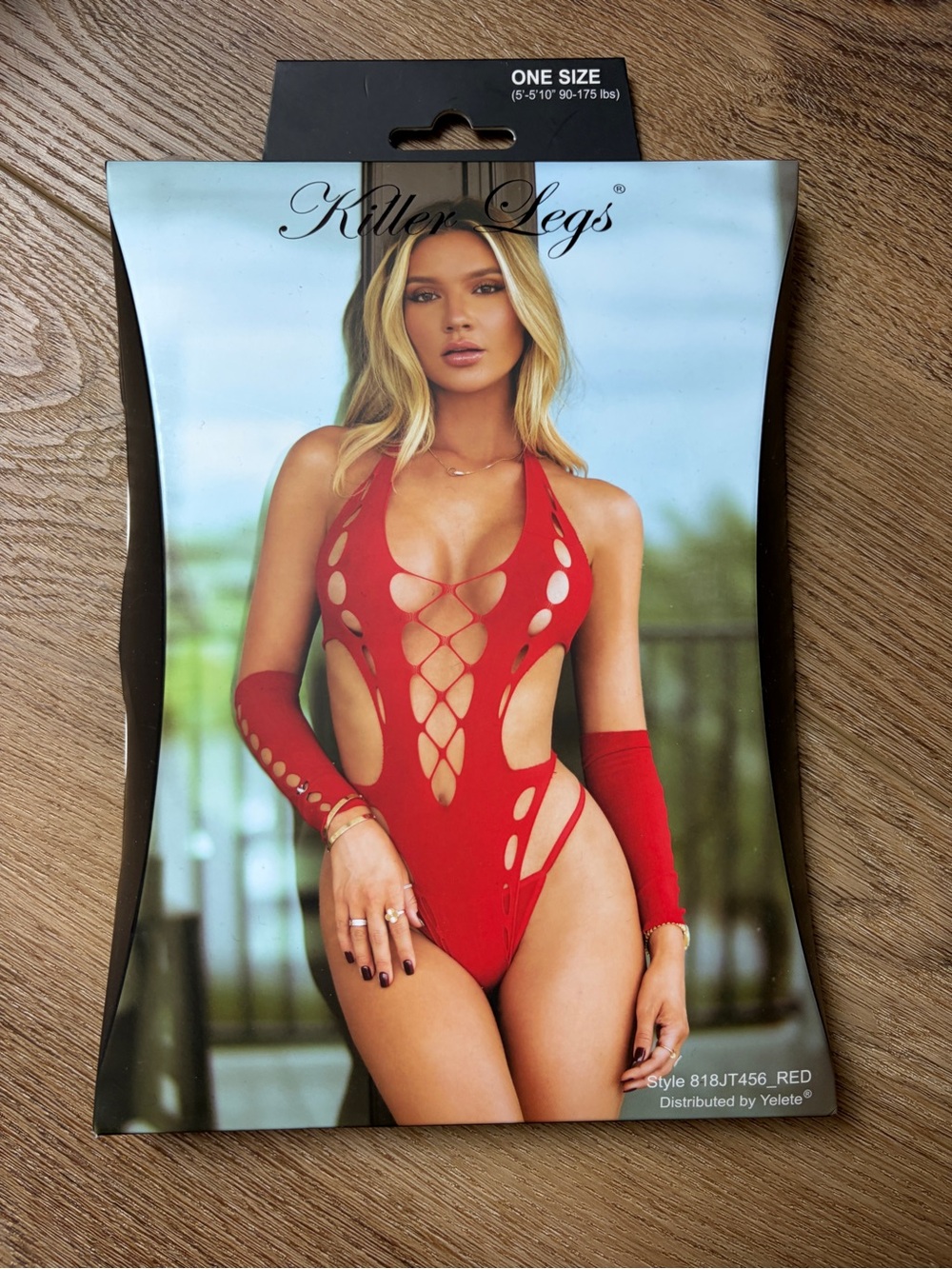 Red Cutout One-Piece Swimwear